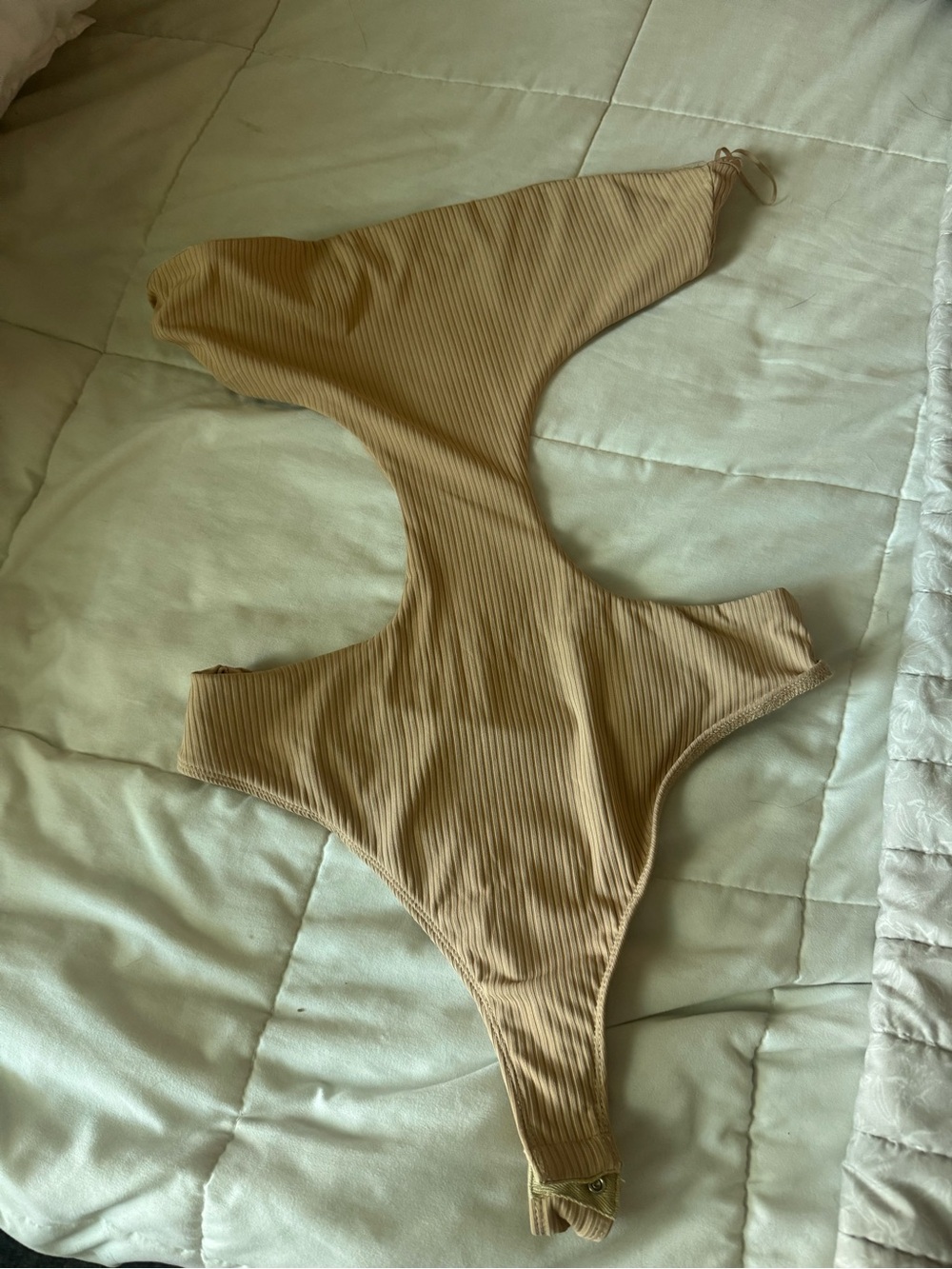 Superdown ribbed cut out bodysuit